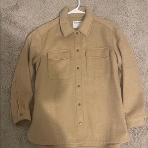 Old Navy Beige Button-Up Jacket